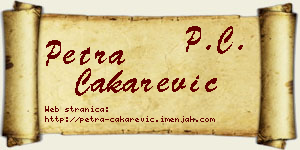 Petra Čakarević vizit kartica